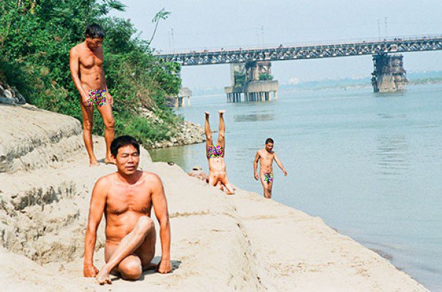 Beach for Nude Bath, Hanoi, Vietnam